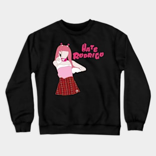 silhouette style design of yena in hatx rodrigo era Crewneck Sweatshirt